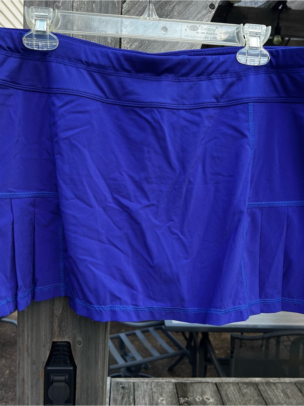 Athletic Active Tennis Skirt in Deep purple/ Royal Blue -Large